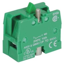 Dayton Contact Block,Mounting Base,22Mm,1NO 30G075-1 Each