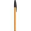 Bic Orange Fine Ballpoint Pens, Fine Point (0.8 mm), Black