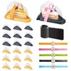 100 Pack Cake Slice Containers with Lids, Plastic Pie Container