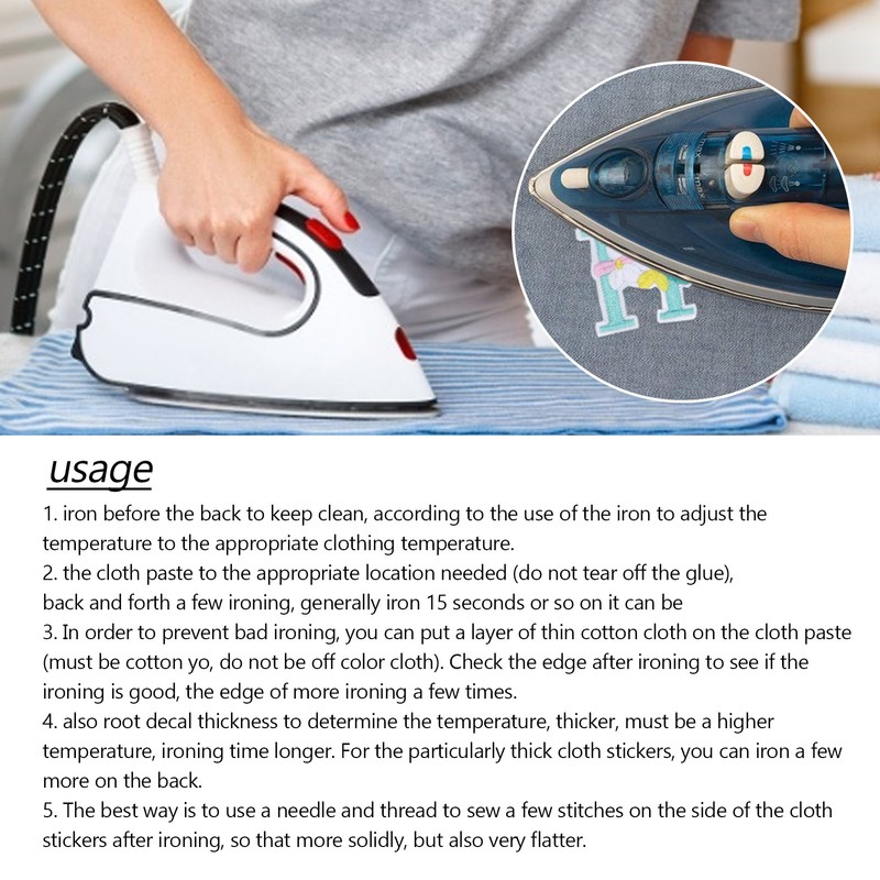 26 Letter Patches DIY Combinations Embroidered Patch Easy Ironing Soft