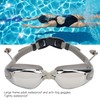 Waterproof Anti Fog Swimming Goggles Electroplating AntiUV Glasses with Earplug