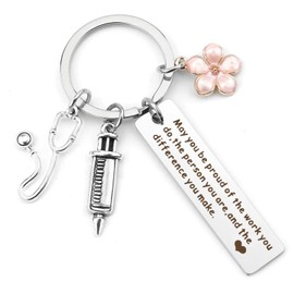 FUNCYboo Nurse Keychain Medical Keychain Nurse Appreciation Gift for Doctors Nurses Day Gift Medical Students