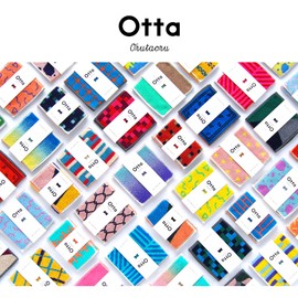 Tanaka Sangyo Handkerchief Otta Half Towel Handkerchief, Tri-Fold Type, 1 Piece, Approximately 25x12.5cm, Made in Japan, Blue 24-10