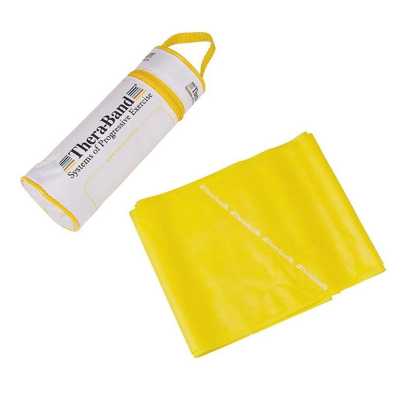 Thera-Band Exercise Band in Zipped Bag / 2.5 m, yellow,