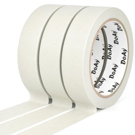 DOAY 3 Pack White Painters Tape - Masking Tape 1 Inch Wide - Multi-Surface, Smart Adhesion, Indoor & Outdoor - 270FT Total - Paint Tape for Artist, DIY, Labeling, Art, Car, General Purpose (#3910)