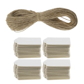 Pack of 100 White Tags Gift Tags 4 x 2 cm Gift Tags