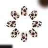 Aurora Leopard Glitter Stick On False Nails