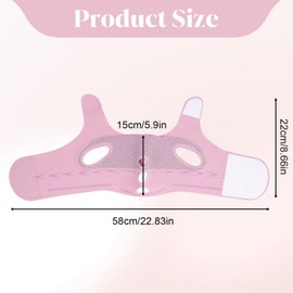 Hpmjz Chin Strap for Sleeping V Line Lifting Mask Reusable Face Strap Adjustable Double Chin Reducer Breathable Chins Up Patch V-Shaped Face Mask for Women Girls Sagging Cheeks