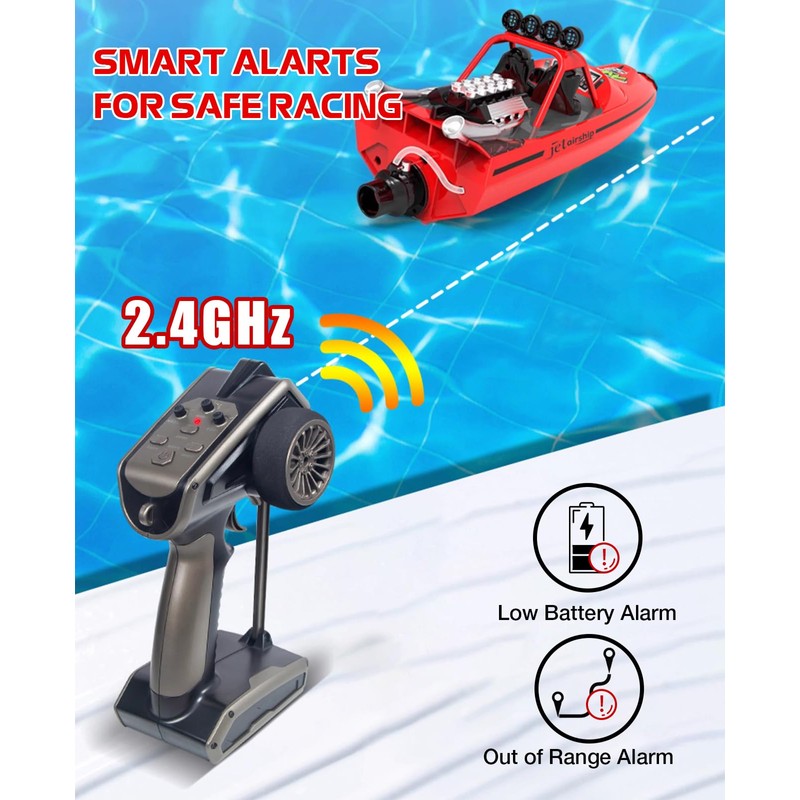 ARRIS Fast RC Jet Boat with Self-Righting Water Jet Pump