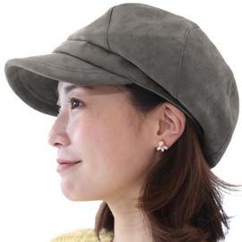 DreamHats Women's Hat, Autumn & Winter, Faux Fade, Antibacterial, Anti-Odor Sweat-stop, Six Sides, gray
