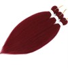 Iluadme Burgundy Braiding Hair Pre Stretched 18inch EZ Braid Pre
