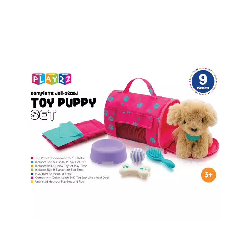 American Girl Plush Puppy Doll Set 9 PCS - Fits