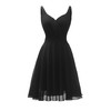 Dressever Summer Cocktail Dress V-Neck Adjustable Spaghetti Strap Chiffon Sundress