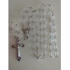 Catholic Clear Glass 5 Decade Rosary