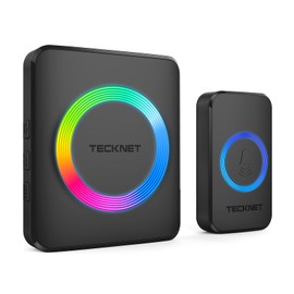TECKNET Wireless Doorbells for Home, IP65 Waterproof 1,300Ft 120dB Door Bell Ringer Wireless for Classroom with 60 Chimes & 5 Volume Levels, LED Flash