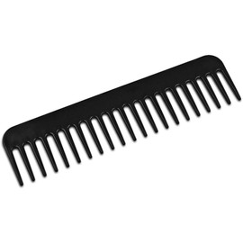 Meyco Weaving Comb, Black, 16 x 4 cm, Plastic, 21 Prongs, Teeth Spacing 5 mm