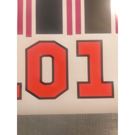 SignPro 2x Dukes of Hazzard General Lee 01Decal sticker Truck Car Door Decals 12"