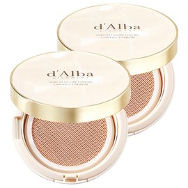[Vegan Beauty] Dalva Serum Glow Fixing Cover Cushion Foundation 17g, No. 23, 2 pcs. / [비건뷰티] 달바 세럼 글로우 픽싱 커버 쿠션 파운데이션 17g, 23호, 2개