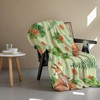 YOOMOOR Green Blanket Spring Blanket Fox Design Suitable for Easter