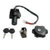 Ignition Switch Fuel Cap Seat Lock Set For Suzuki DR650