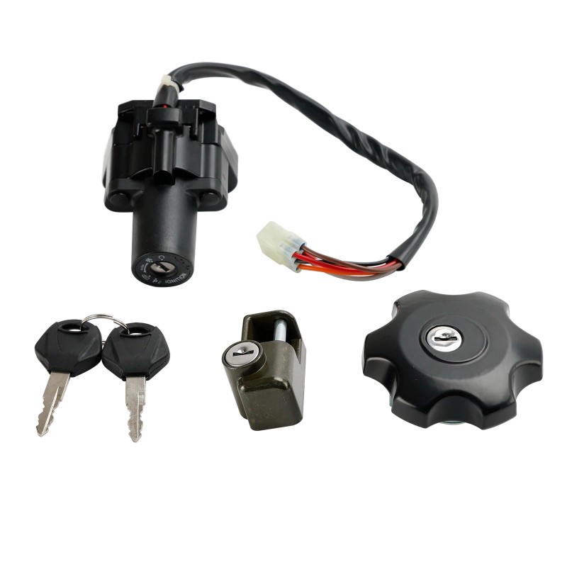 Ignition Switch Fuel Cap Seat Lock Set For Suzuki DR650