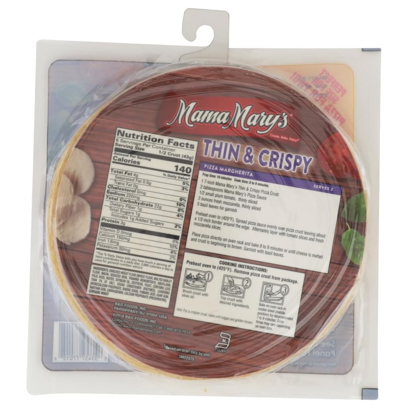 MAMA MARYS PIZZA CRUST 7IN THN CRSP, 9 OZ