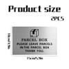 2 Pack Parcel Box Sign, Please Leave Parcels Here Sign,