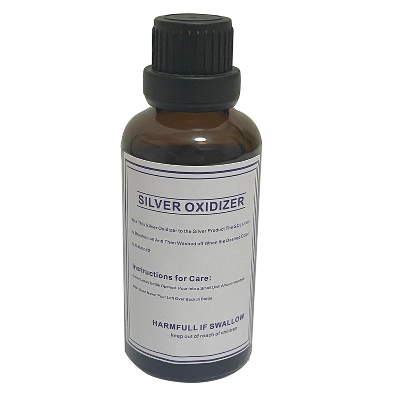 50ml Silver Oxidizer Solution Antique Oxidize Making Silver Jewelry Blacken