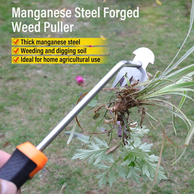 Weed Puller Tool,Portable Garden Weeder Tool,2024 New Manganese Steel Weeding