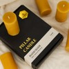 Natural Beeswax Pillar Candle 2 inch in Diameter, Smokeless and