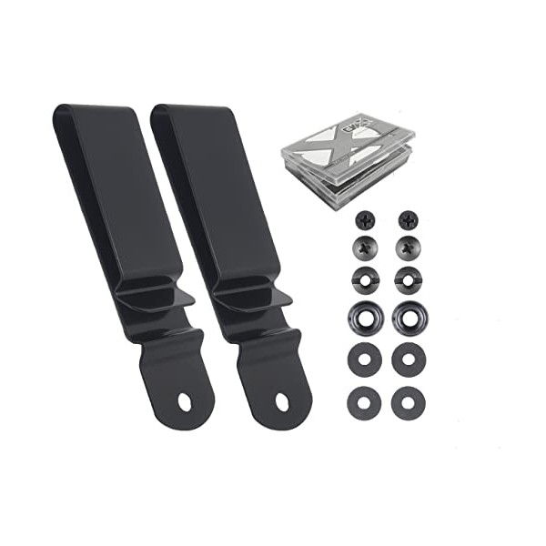 CKX-12 Heavy-Duty Black Metal Belt Clip, fits up to 1.75”