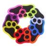 Gadpiparty 36Pcs Cat Paw Carpet Markers Reusable Spots for Classroom