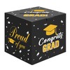 Graduation Card Box, 2025 Graduation Party Decorations Black Card Box