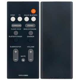 Allimity FSR78 ZV28960 Replacement IR Remote Control Compatible with Yamaha Sound Bar ATS-1060 YAS-106 ATS-1070 YAS-207 YAS-107 ATS-2070 YAS-CU207 NS-WSW42 YAS-108 ATS-1080 YAS-408 ATS-4080