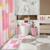XLHOMO Bathroom Set - Pink and Gold Bathroom Accessories Set,