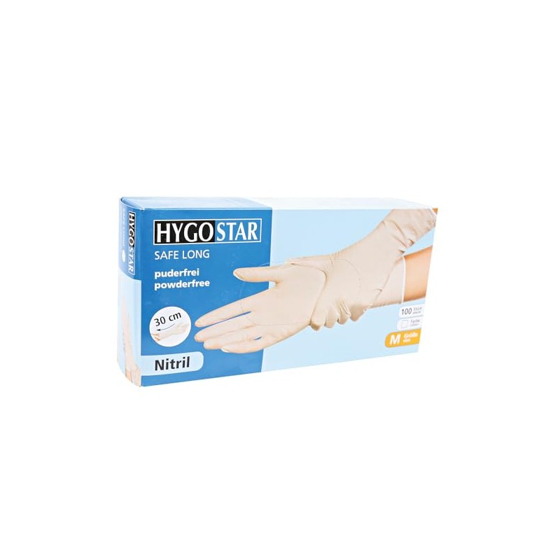 Hygo Star Powder Free Nitrile Gloves (Pack of 100) –
