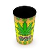 JUST FUNKY 32oz Tall Insulated Tumbler Features a Pot Leaf