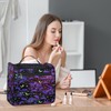 cfpolar Toiletry Bag for Women, Bat Galaxy Moon Flower Hanging