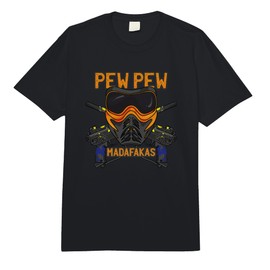 Funny Paintball Saying - Pew Pew Madafakas - Paintball Comfort Colors Adult Heavyweight T-Shirt