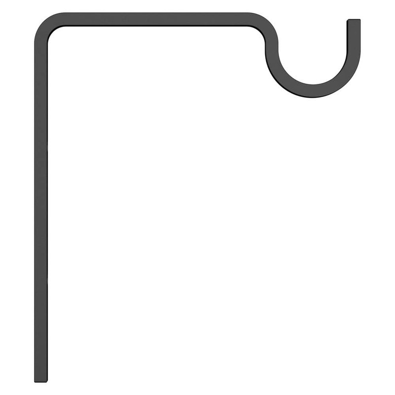 National Hardware N275-507 Extended Wall Hook, 9", Black