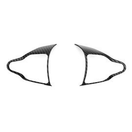 JUIVEEL Carbon Fiber Style Steering Wheel Trim Control Button Cover Compatible with Hyundai Veloster JS N line 2019-2022 Hyundai Kona N hyundai i30 2017-2022 Automotive Accessories