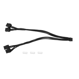 12VHPWR PCI E 5.0 Extension Cable 16Pin Male to PCIE 5.0 4x8 Pin Female Sleeved Extension Cable for 3090Ti 4090 4080 Black