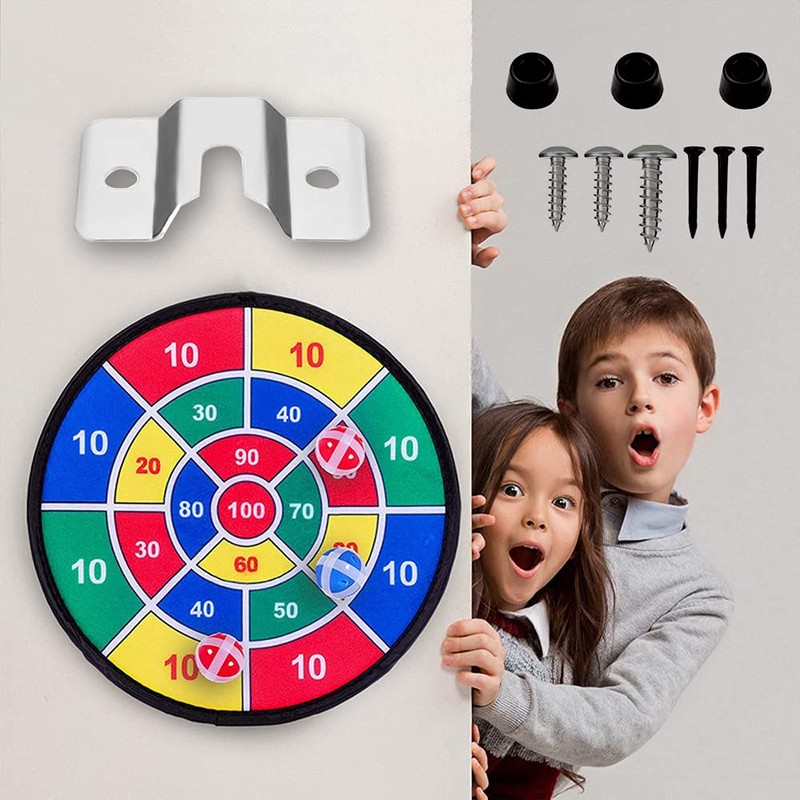 ZHIQIN 2 Sets Dartboard Holder Wall Hanging Bracket Set Screws