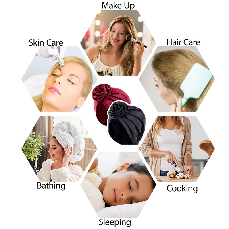 2PCS Silk Bonnet,Satin Hairbonnet,Adjustable Hairbonnet for Sleeping,Soft Satin Bonnet for