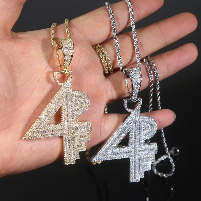 ATJMLADY 4PF For Pocket Full Pendant Necklace for Hip Hop