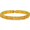 LIFETIME JEWELRY Diamond Cut Nugget Bracelet for Women 24k Gold