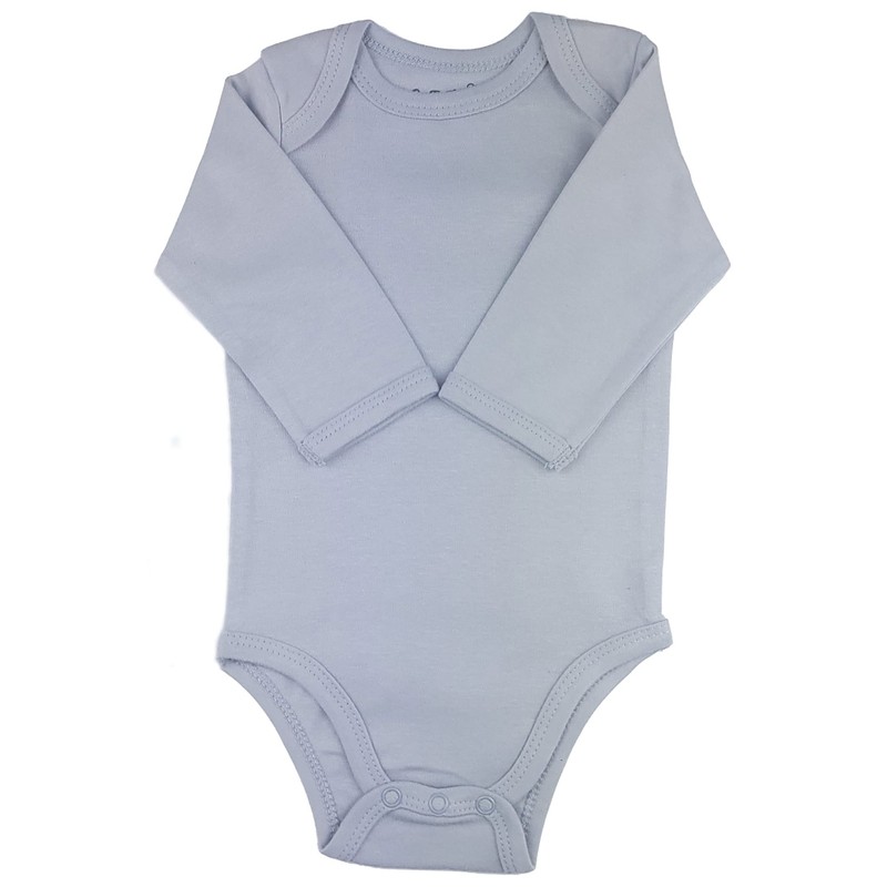123 Bear 100 % Algodón Body, Paquete de 4 gris