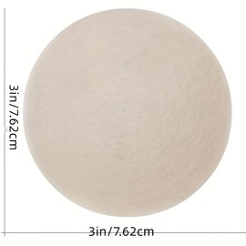 Wool Dryer Balls - New Zealand Wool 6 Pack with Free Cloth Bag - 75mm Extra Large Dryer Balls are Premium Natural Fiber Softener Reusable, Reduces Wrinkles and Reduces Drying Time - Great Alternative to Plastic Balls and Liquid Softeners