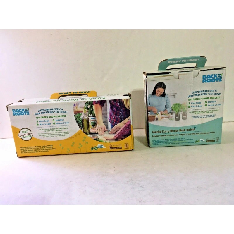 Back to the Roots Kitchen Herb Garden Grow Kits,Basil/Cil