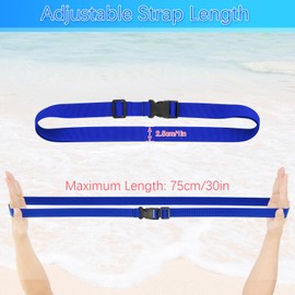 Easecos 4 Pcs Towel Bands for Cruise Chairs, Beach Towel Clips Adjustable Straps with Quick-Release Buckle for Pool Beach Chairs, Travel Cruise Ship Vacation Essentials, 4 Colors